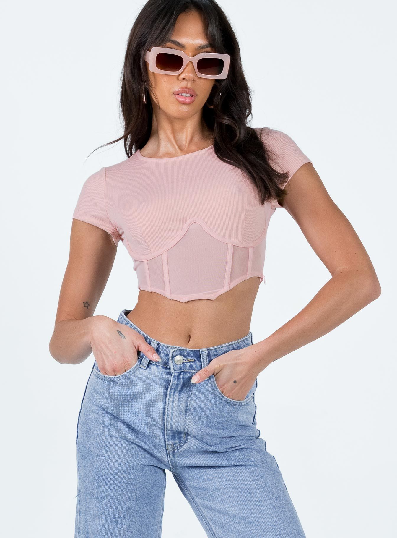 Not Your Baby Corset Pink sold by Princess Polly product image thumbnail 2