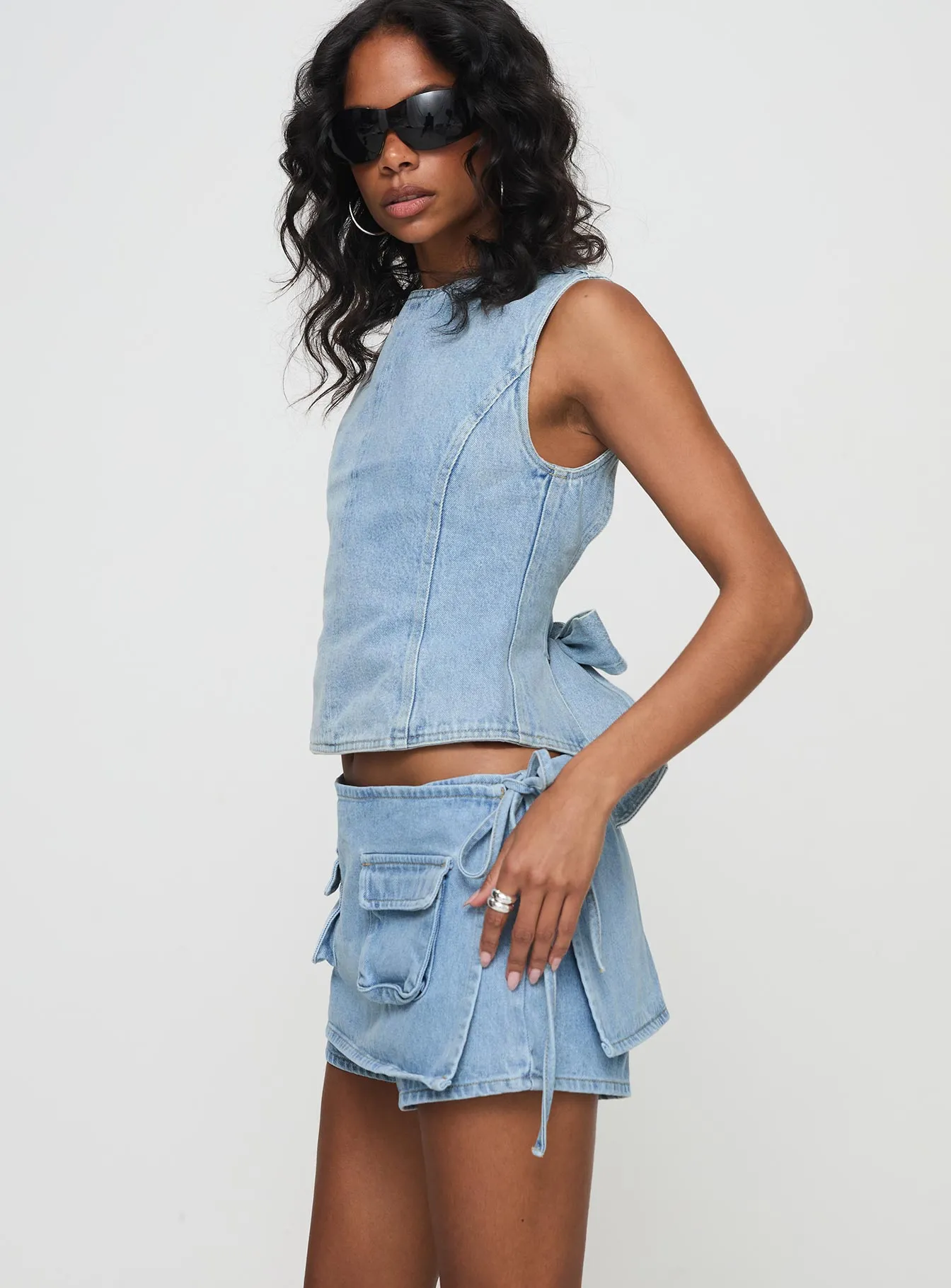 Countryside Skort Classic Denim sold by Princess Polly product image thumbnail 4