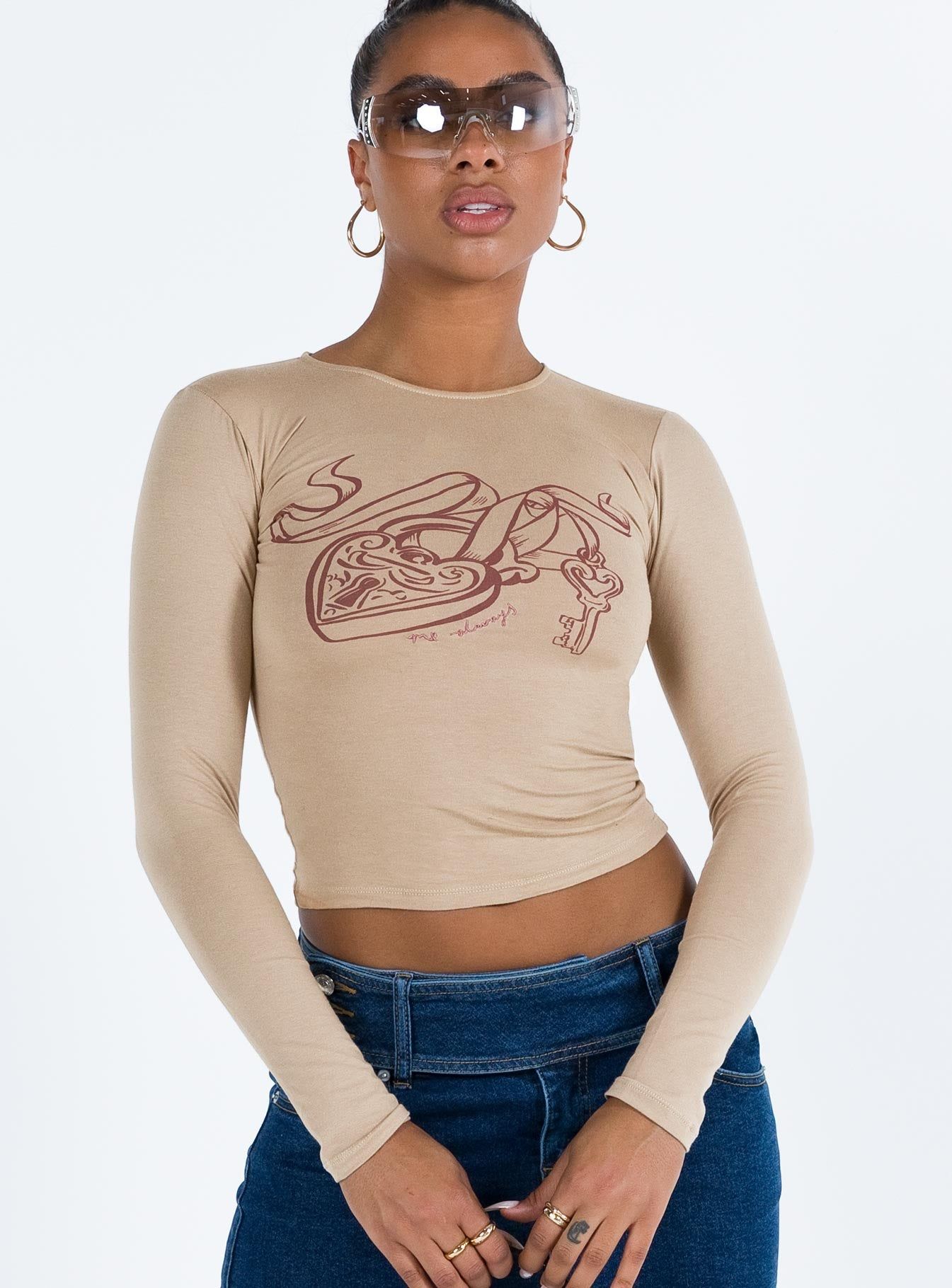 Bonja Top Dove Beige sold by Princess Polly product image thumbnail 3