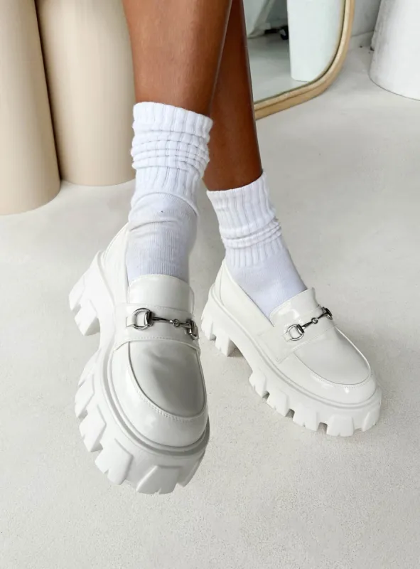 Penny Lane Loafer White sold by Princess Polly