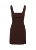 Bombshell Mini Dress Chocolate sold by Princess Polly