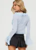 Tomek Long Sleeve Top Blue sold by Princess Polly