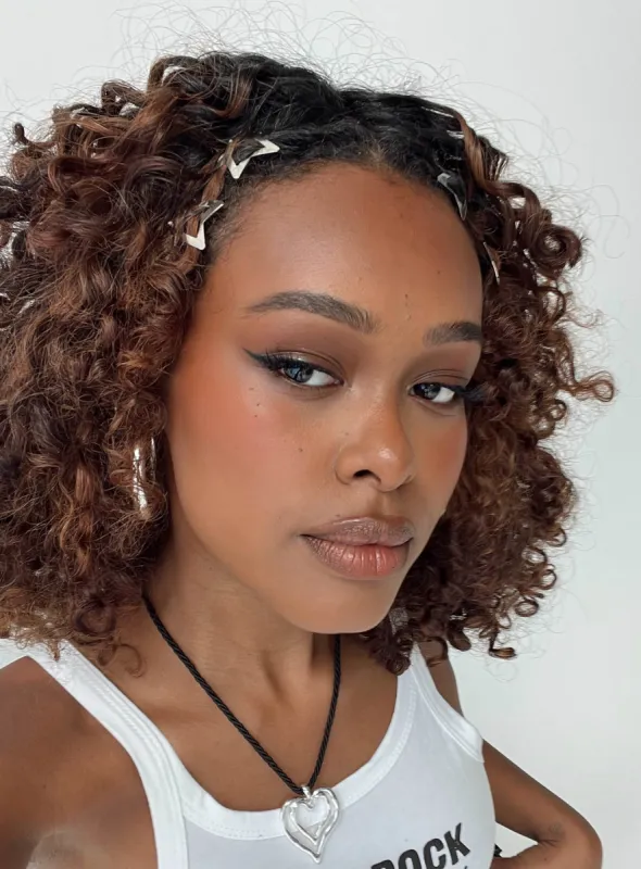 Cathryn Hair Clip Pack Silver sold by Princess Polly