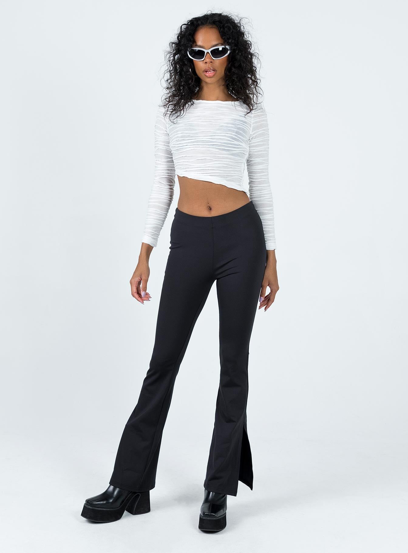 Korina Long Sleeve Top White sold by Princess Polly product image thumbnail 3