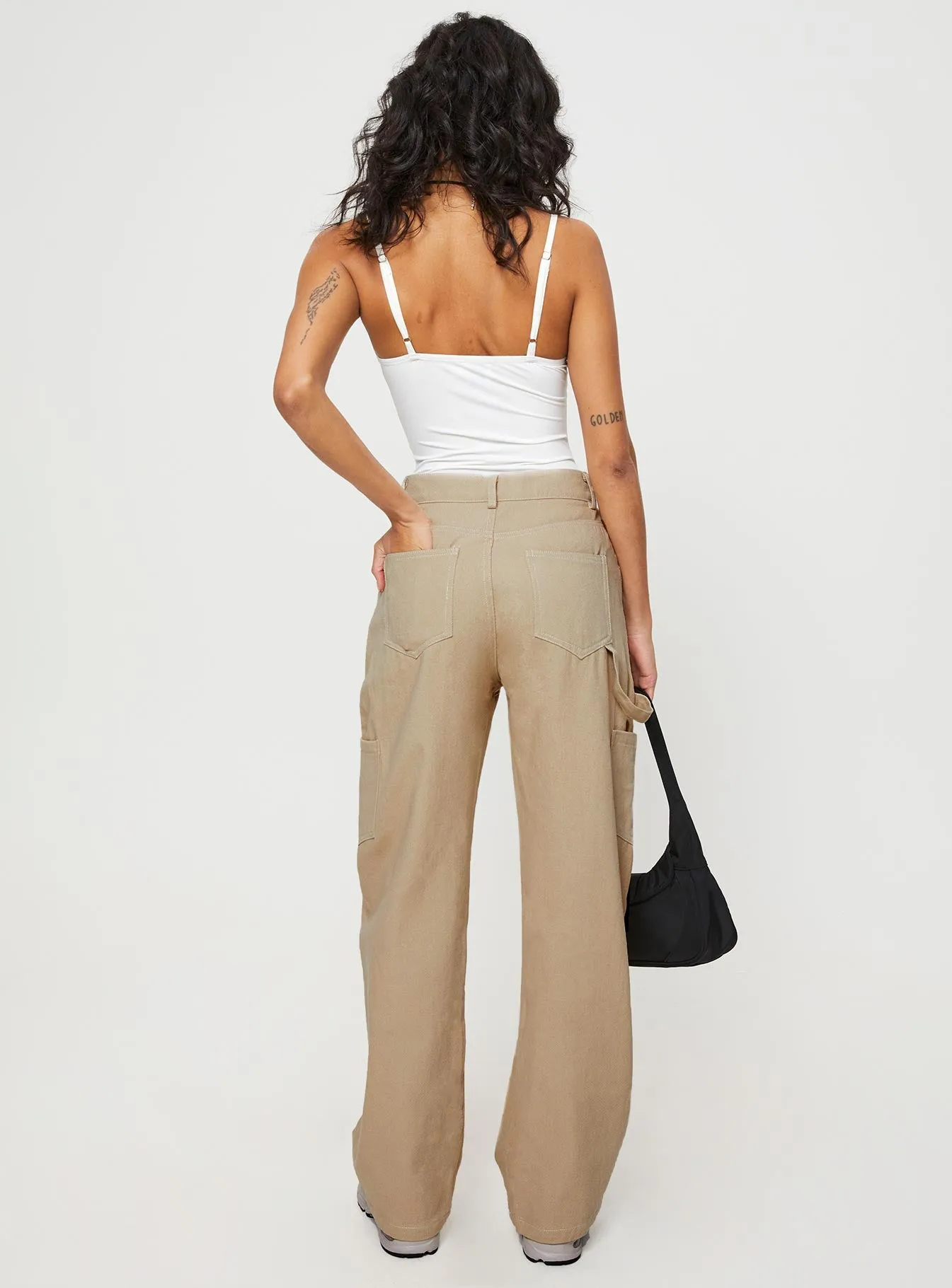 Hellier Cargo Pant Beige sold by Princess Polly product image thumbnail 5