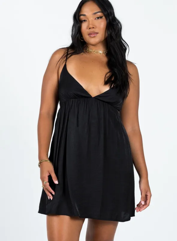 Koko Mini Dress Black sold by Princess Polly
