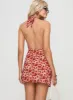 Neelia Mini Dress Red Floral sold by Princess Polly