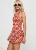 Neelia Mini Dress Red Floral sold by Princess Polly