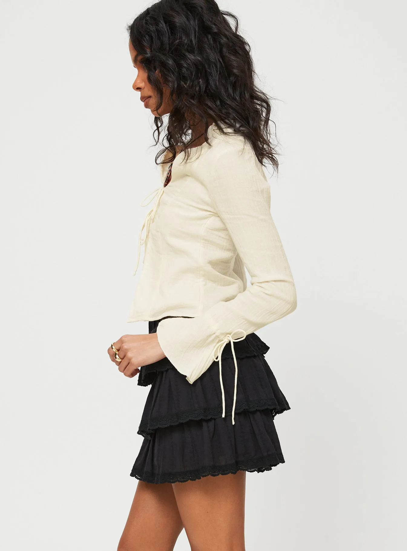 Sound Check Mini Skirt Black sold by Princess Polly product image thumbnail 4