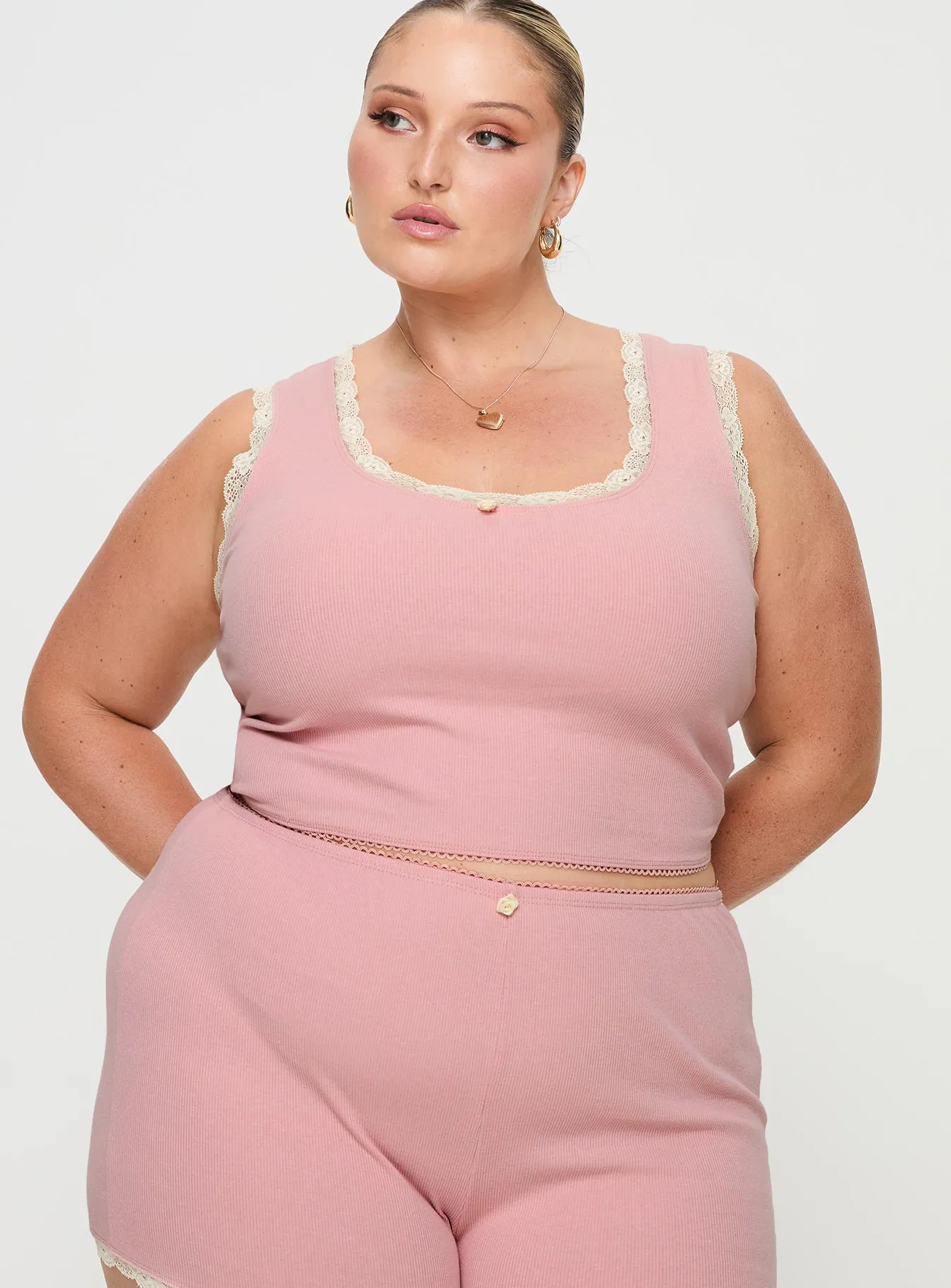 Morning Tea Sleep Set Pink Curve sold by Princess Polly product image thumbnail 4