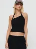 Glint Asymmetrical Top Black sold by Princess Polly