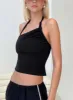 Glint Asymmetrical Top Black sold by Princess Polly