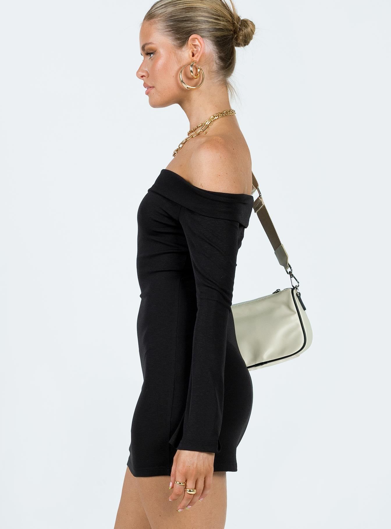 Anya Mini Dress Black sold by Princess Polly product image thumbnail 4