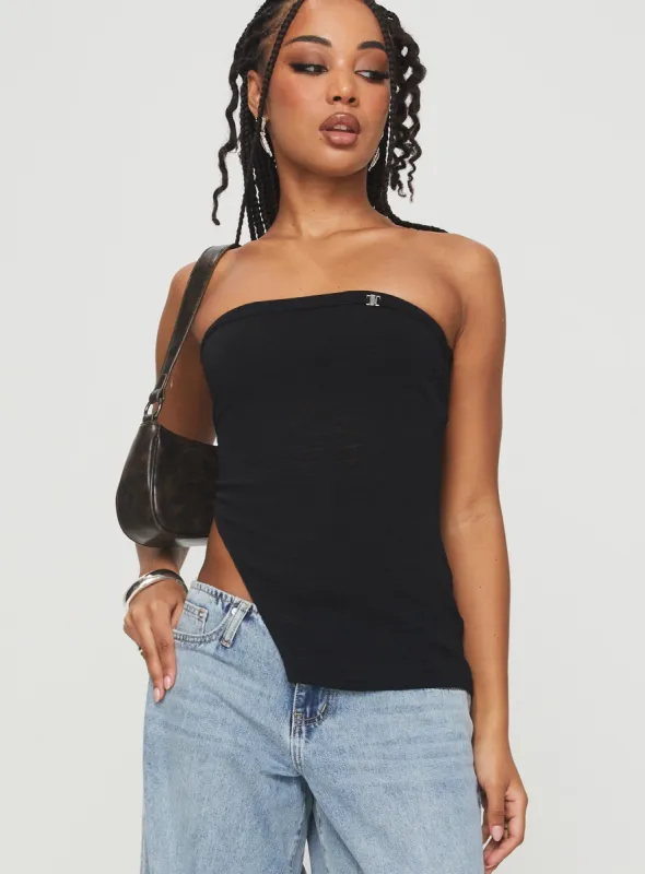 Chardonay Strapless Top Black sold by Princess Polly