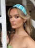 Aquamarine Headband Blue Stripe sold by Princess Polly