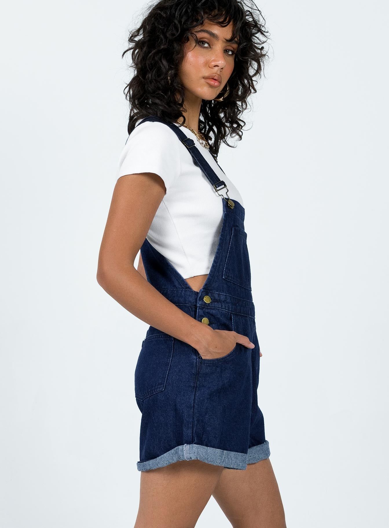 Kacey Overalls Dark Wash Denim sold by Princess Polly product image thumbnail 3