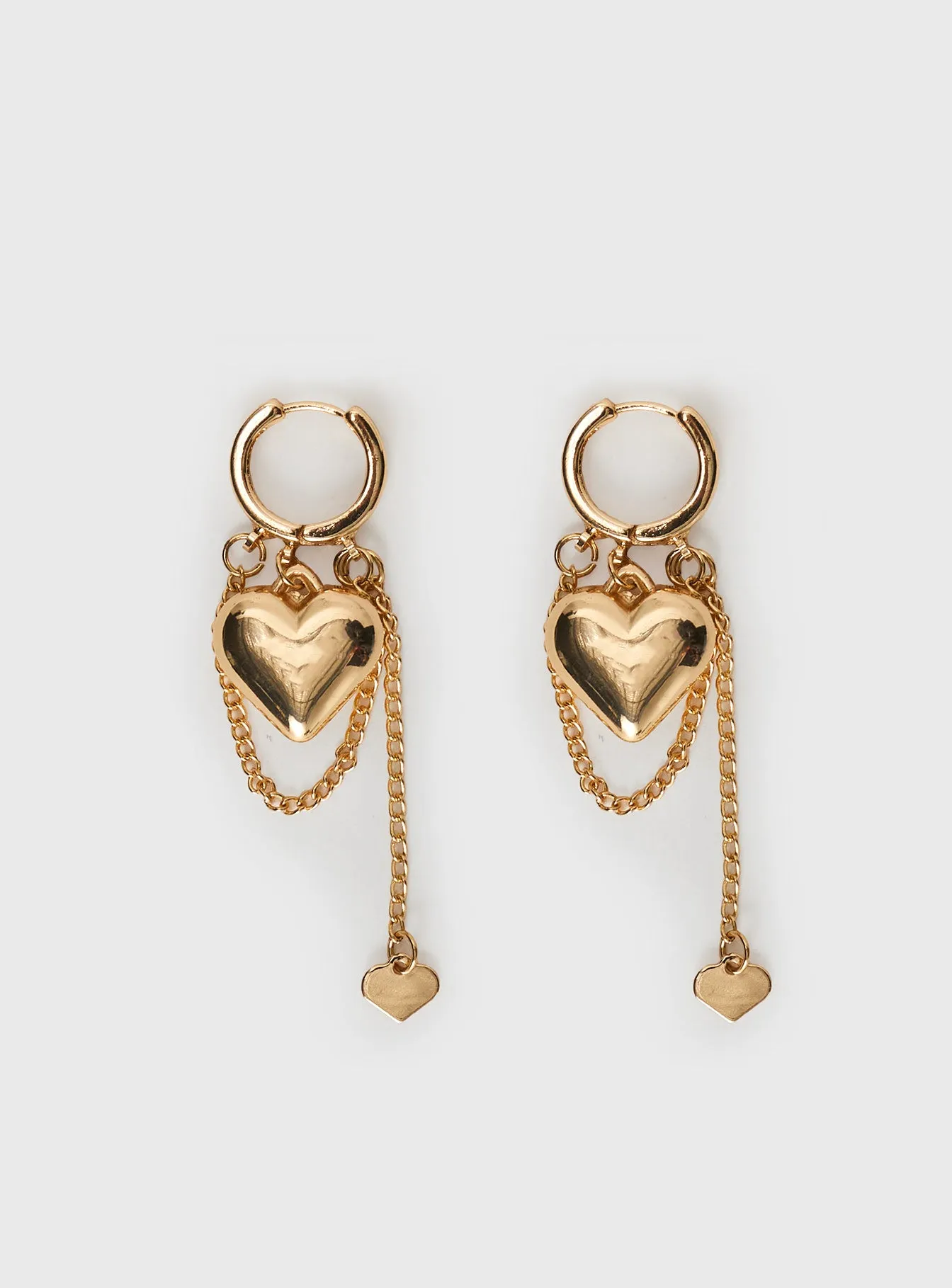 We Found Love Earrings Gold sold by Princess Polly product image thumbnail 3