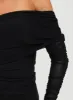 Rosenfield Off The Shoulder Top Black sold by Princess Polly
