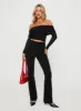 Rosenfield Off The Shoulder Top Black sold by Princess Polly