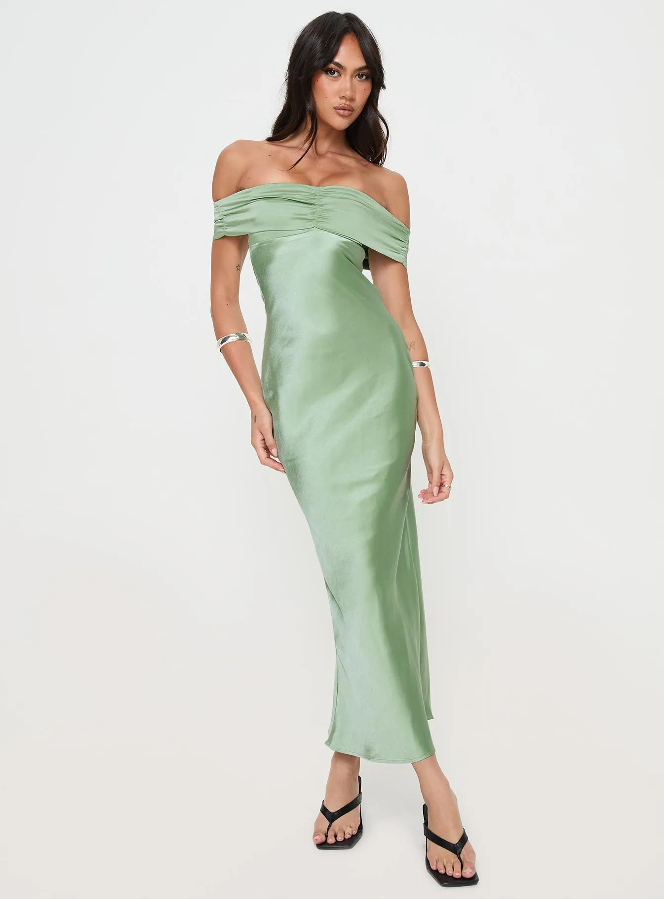 Sadee Maxi Dress Sage sold by Princess Polly product image thumbnail 2