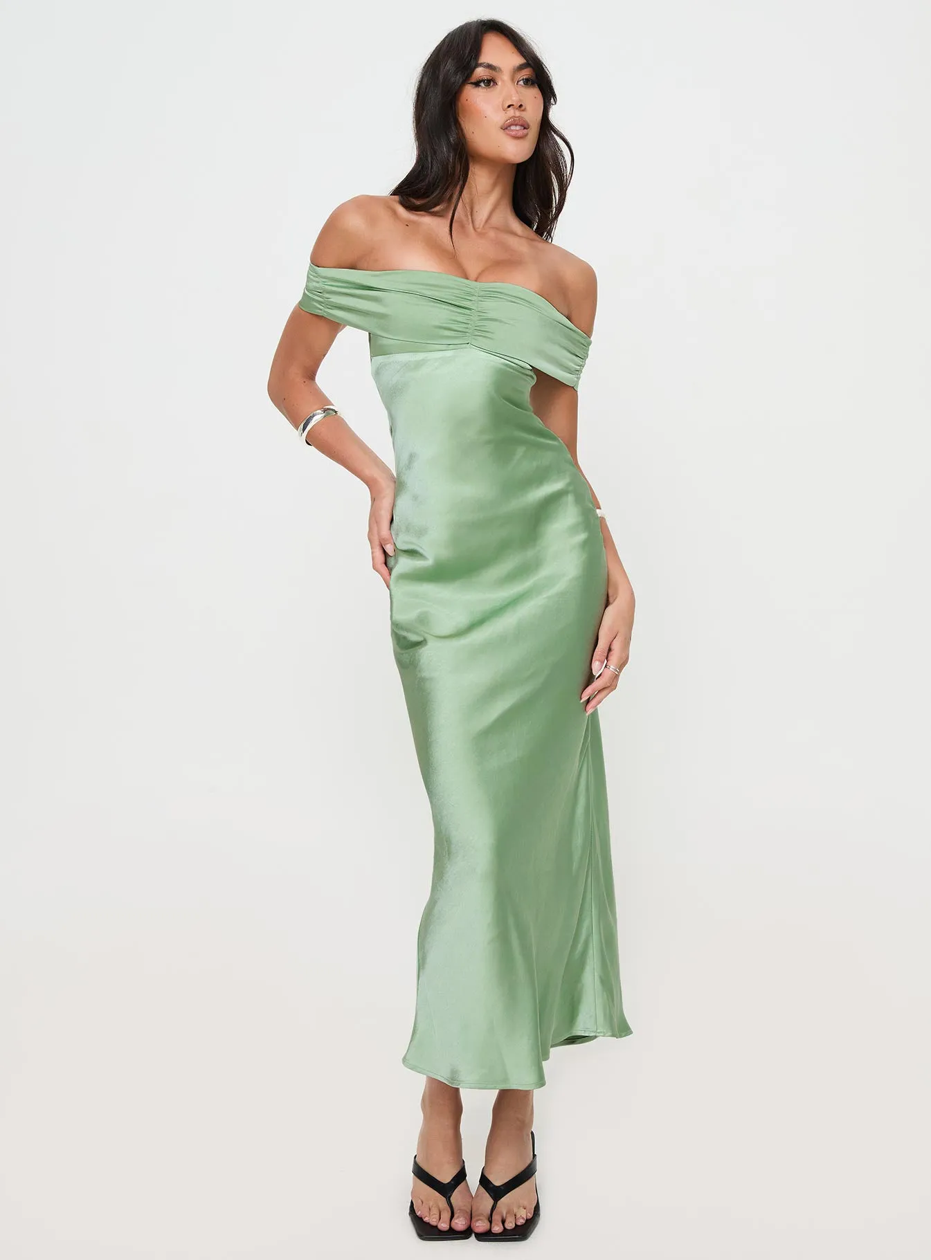 Sadee Maxi Dress Sage sold by Princess Polly product image thumbnail 3