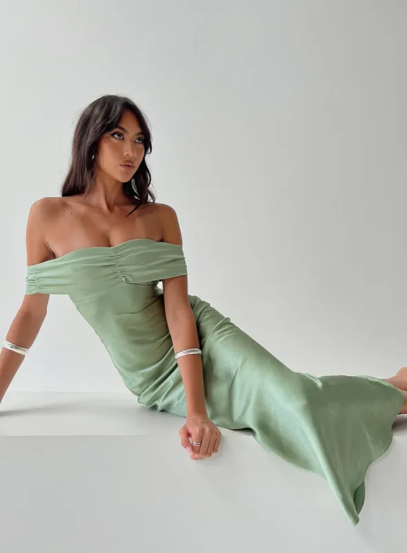 Sadee Maxi Dress Sage sold by Princess Polly