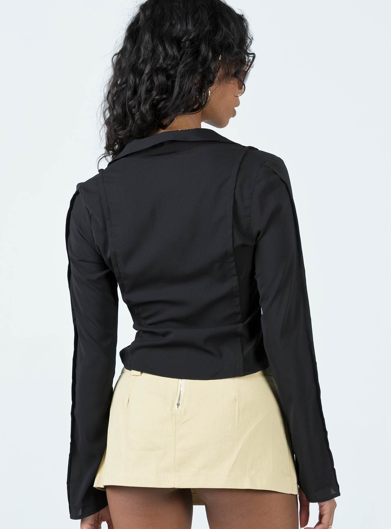 Damson Long Sleeve Top Black sold by Princess Polly product image thumbnail 5