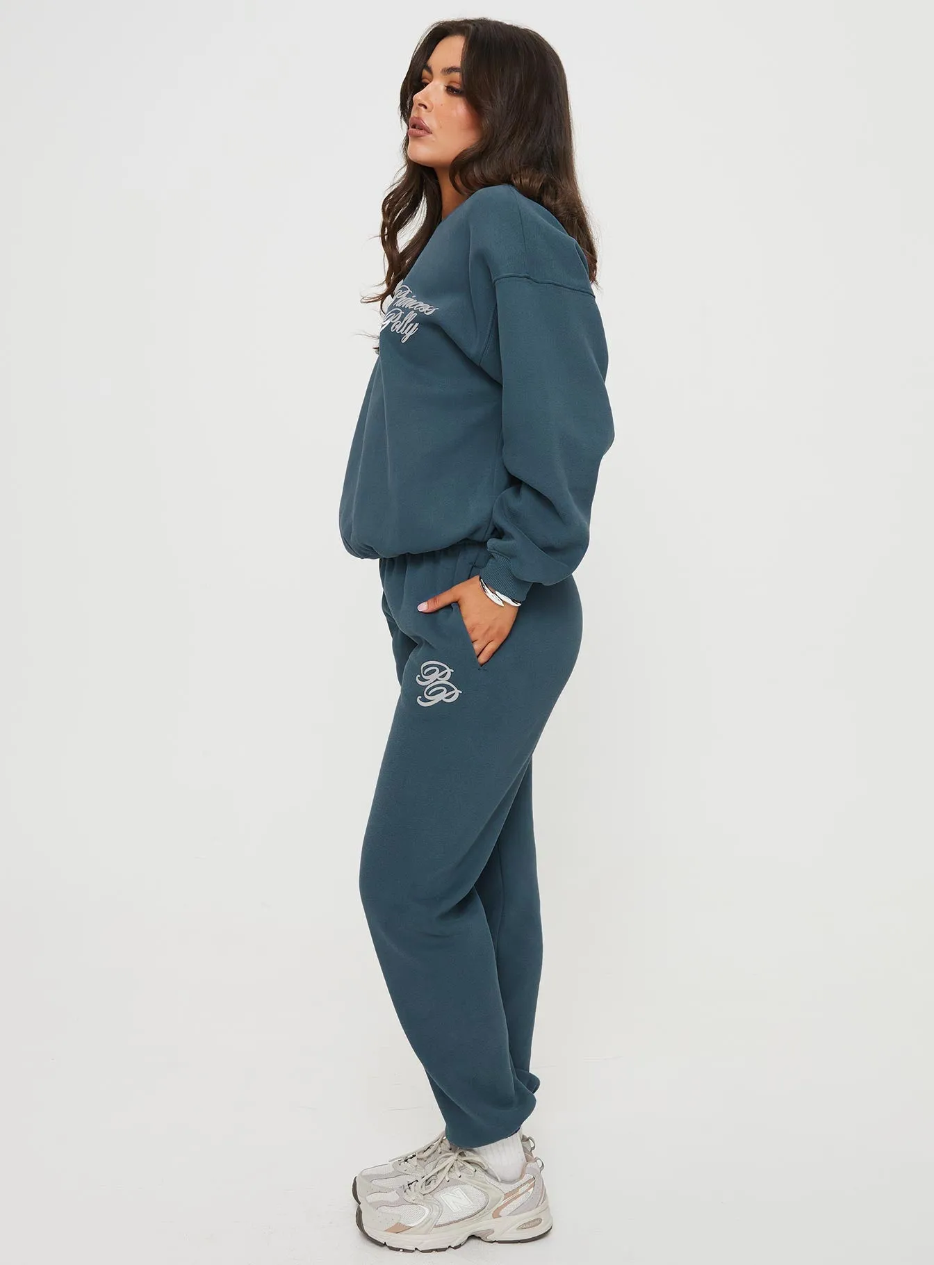 Princess Polly Track Pant Navy / White sold by Princess Polly product image thumbnail 4