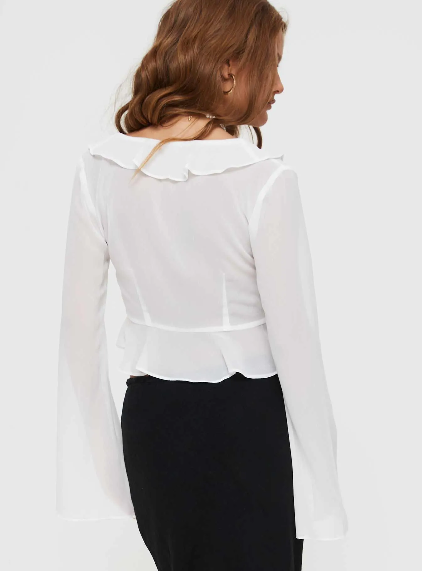 Gylda Long Sleeve Top White sold by Princess Polly product image thumbnail 5