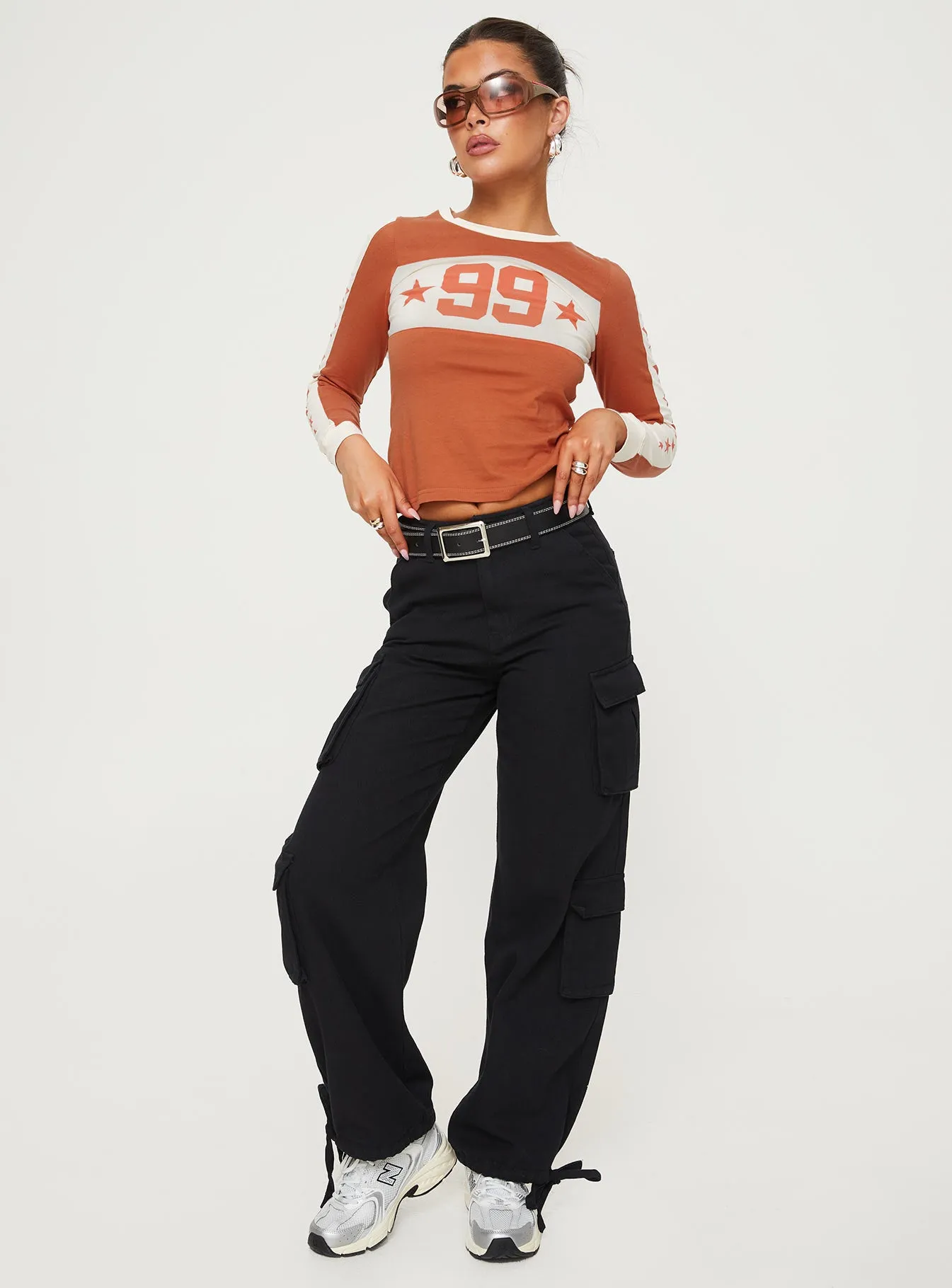 99 Roa Long Sleeve Top Orange sold by Princess Polly product image thumbnail 3