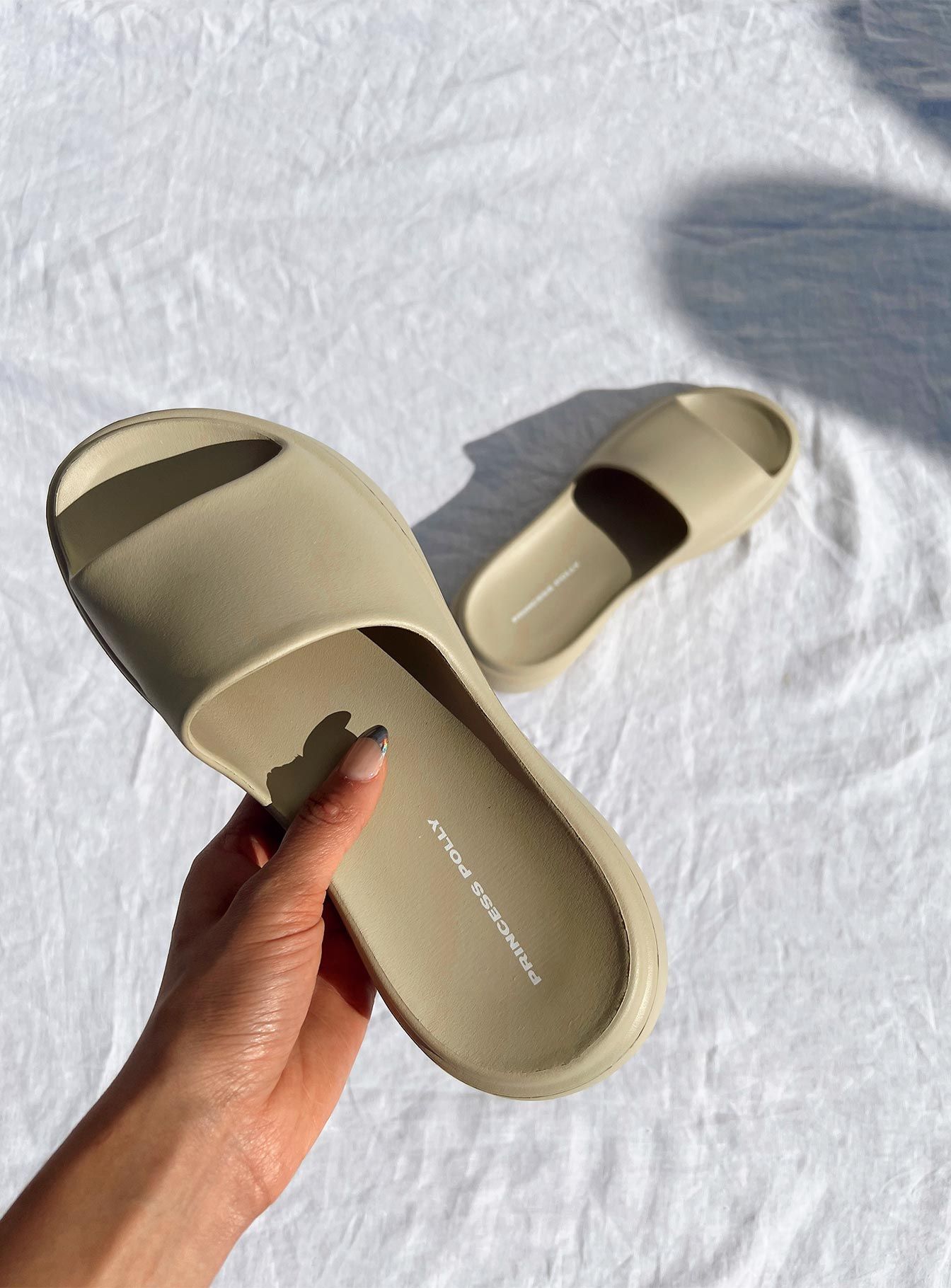 Havana Slides Beige sold by Princess Polly