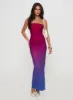 Stolen Love Strapless Maxi Dress Pink / Purple Ombre sold by Princess Polly