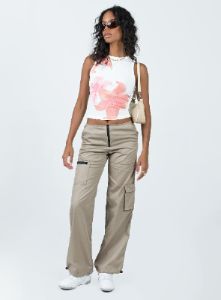 Hibiscus Tank Top White / Multi sold by Princess Polly