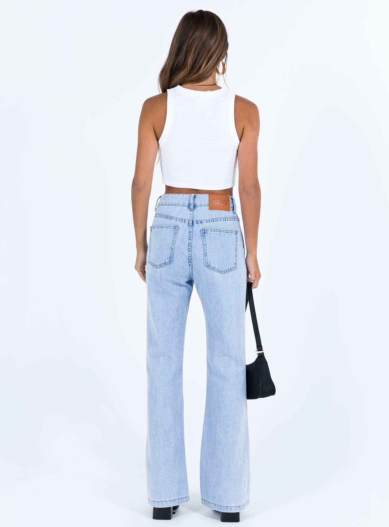 Zelkova Flared Jeans Mid Wash Denim sold by Princess Polly product image thumbnail 4