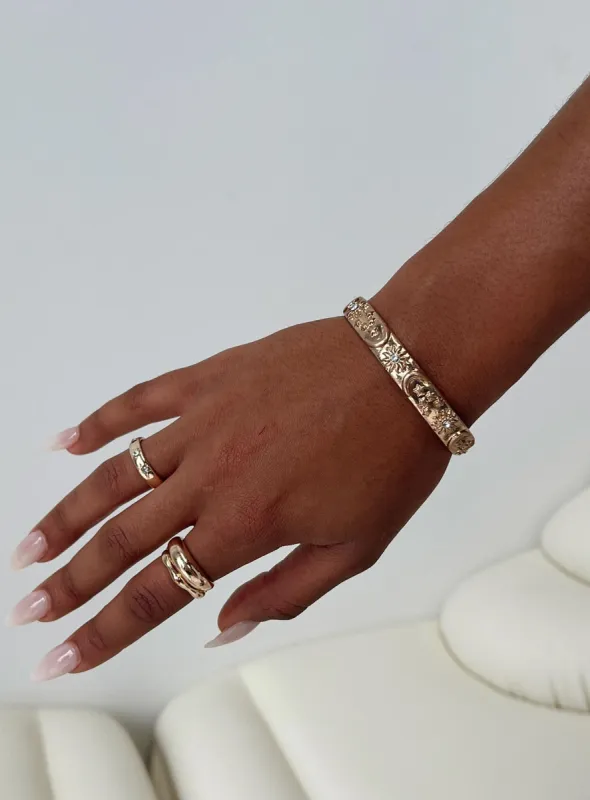 Seize The Day Bracelet Gold sold by Princess Polly