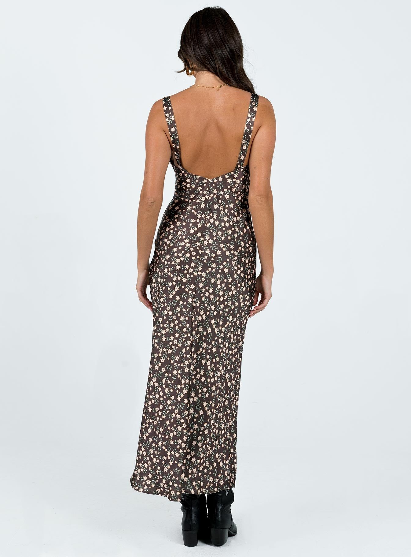 Akila Maxi Dress Brown Floral sold by Princess Polly product image thumbnail 5