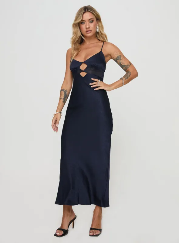 Leroux Maxi Dress Navy sold by Princess Polly