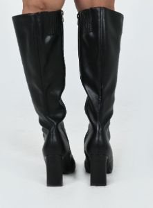 Sawyer Knee High Boots Black sold by Princess Polly