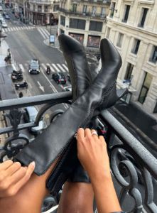 Sawyer Knee High Boots Black sold by Princess Polly