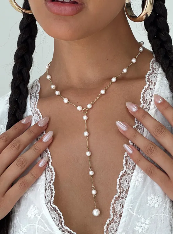 Lewin Necklace Gold sold by Princess Polly