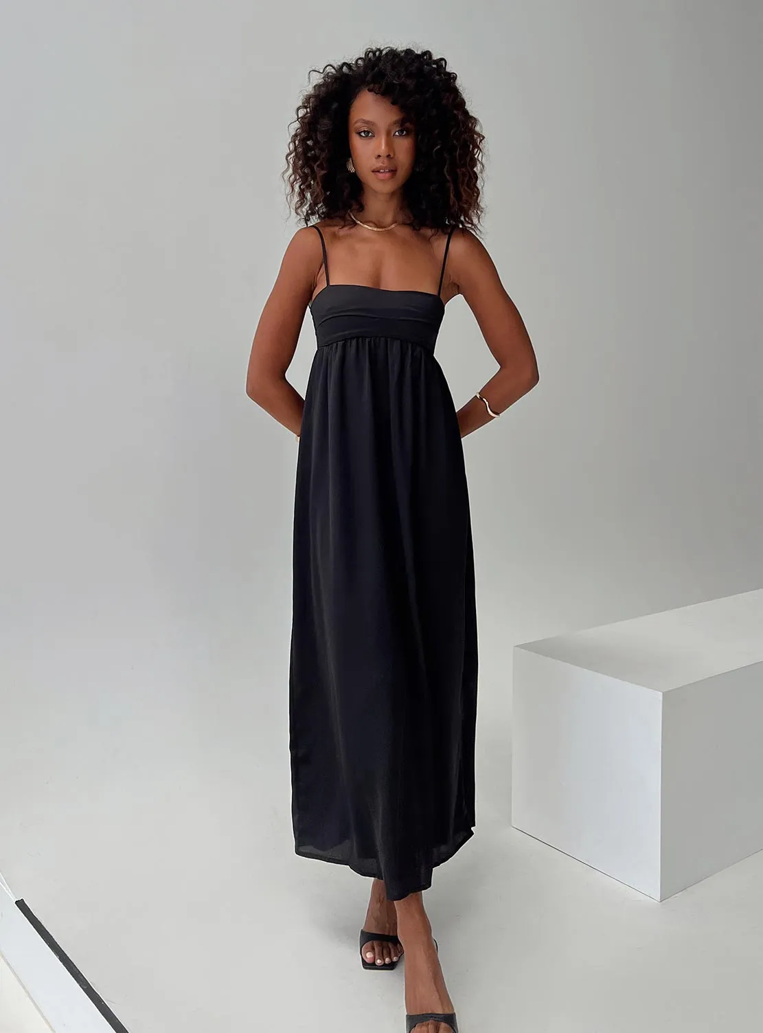 Ortega Maxi Dress Black sold by Princess Polly