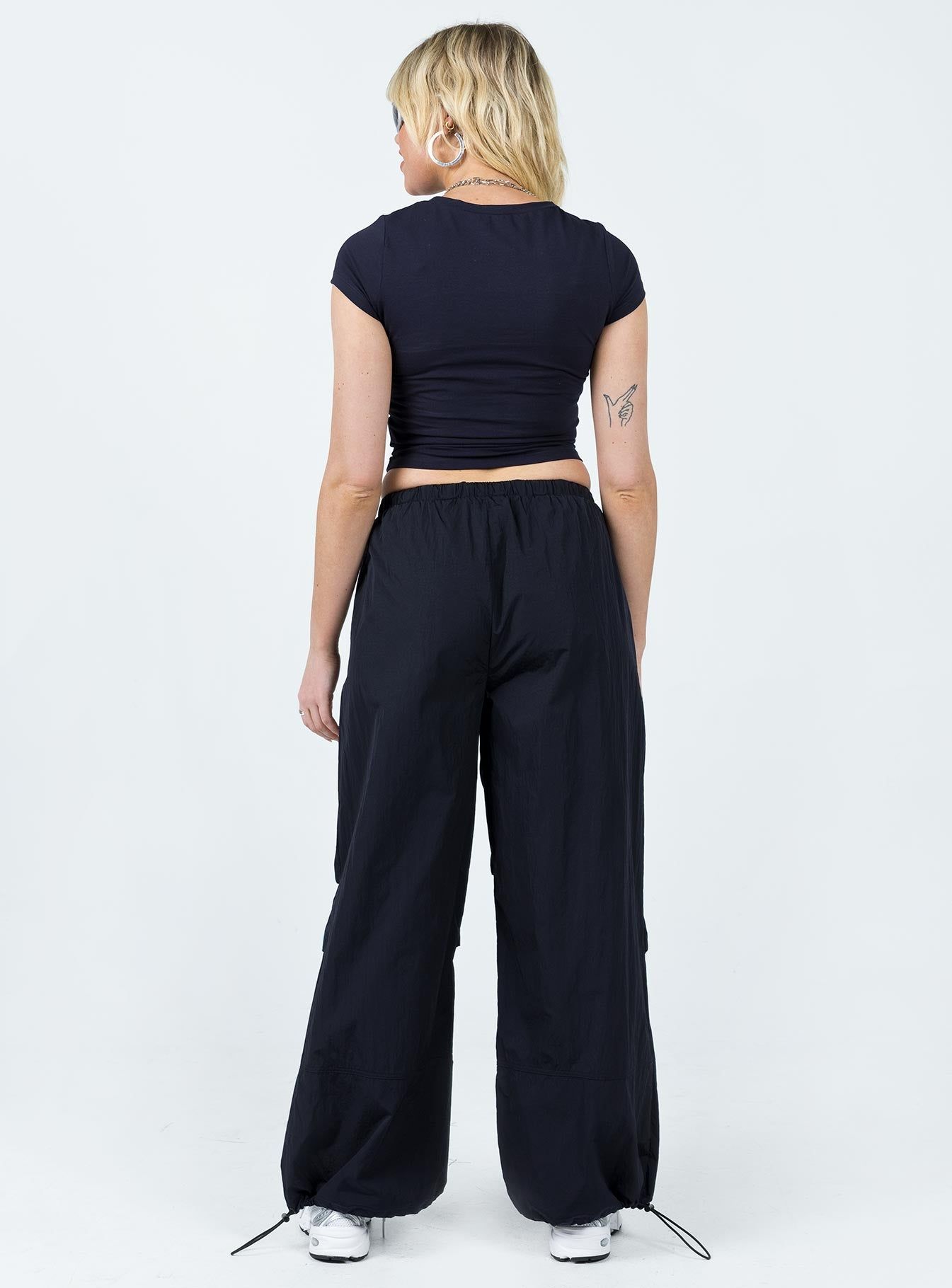 Hypnotize Parachute Pants Navy sold by Princess Polly product image thumbnail 5