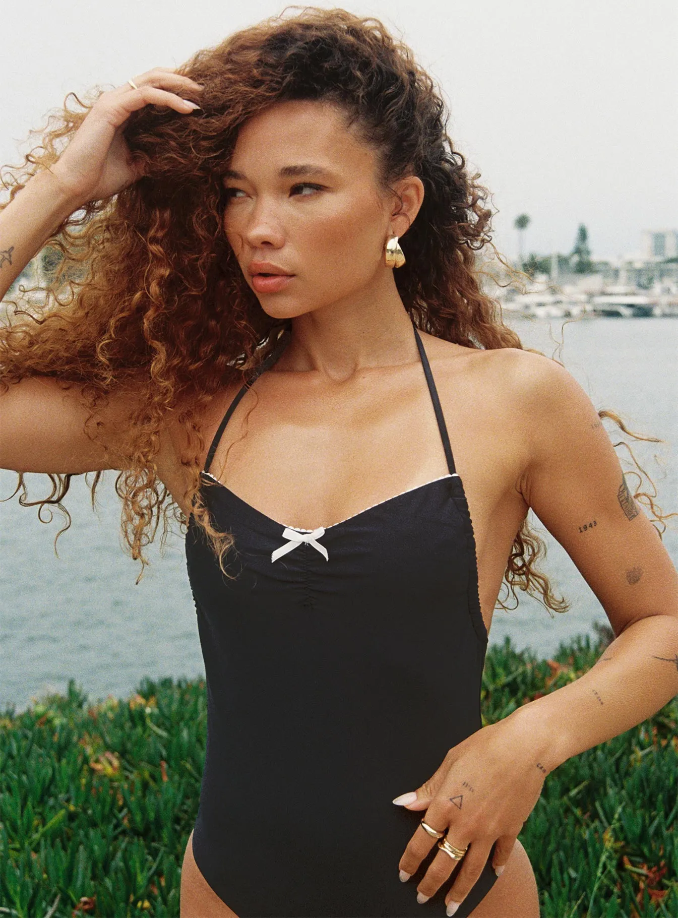 Willow Ruched Halter One Piece Black sold by Princess Polly product image thumbnail 4