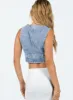Burrows Denim Vest sold by Princess Polly