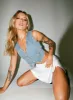 Burrows Denim Vest sold by Princess Polly