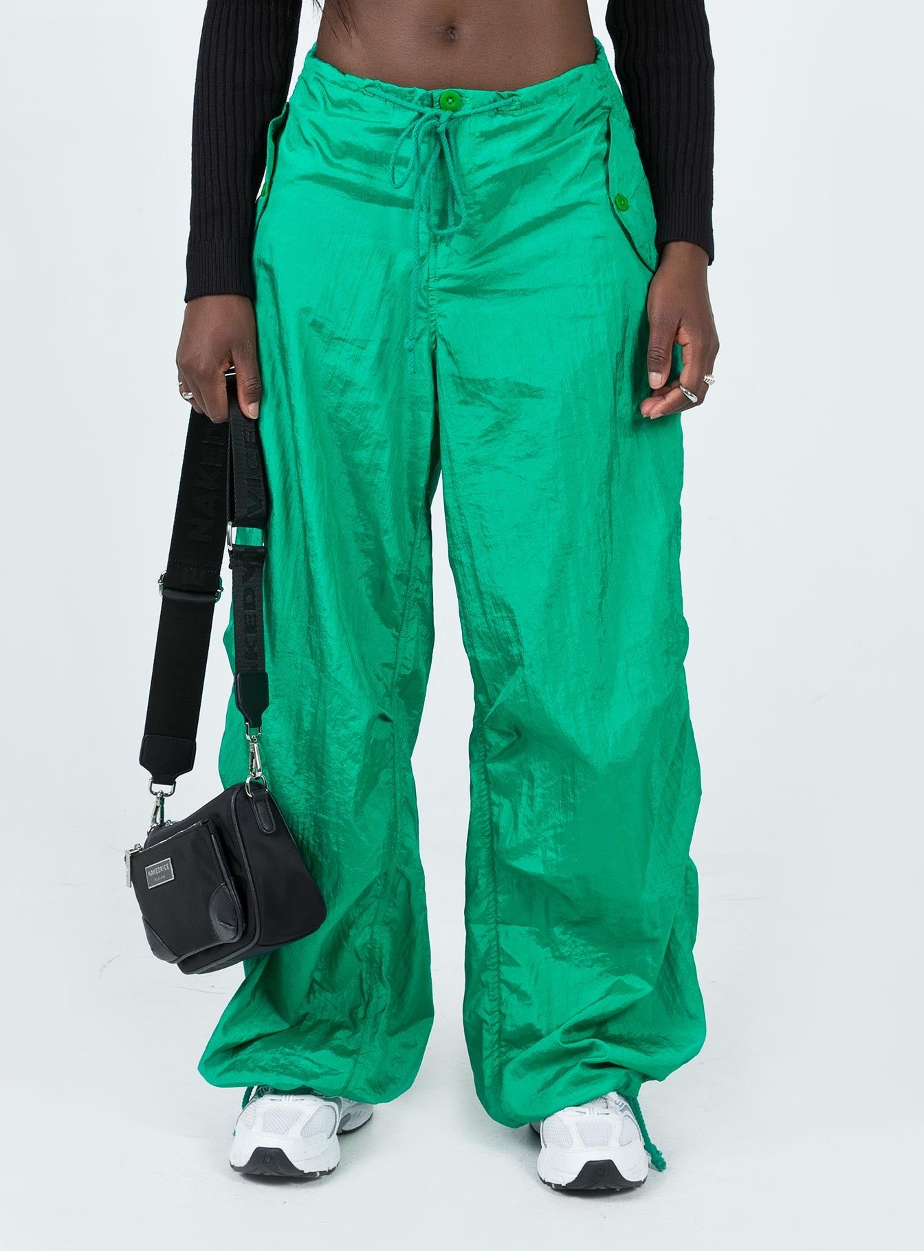 Motel Chute Trousers Green sold by Princess Polly product image thumbnail 2