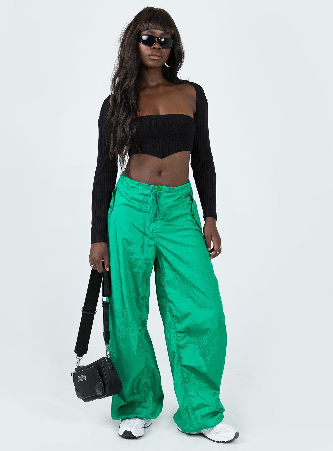 Motel Chute Trousers Green sold by Princess Polly product image thumbnail 3