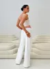 Parklea Linen Blend Pants White sold by Princess Polly