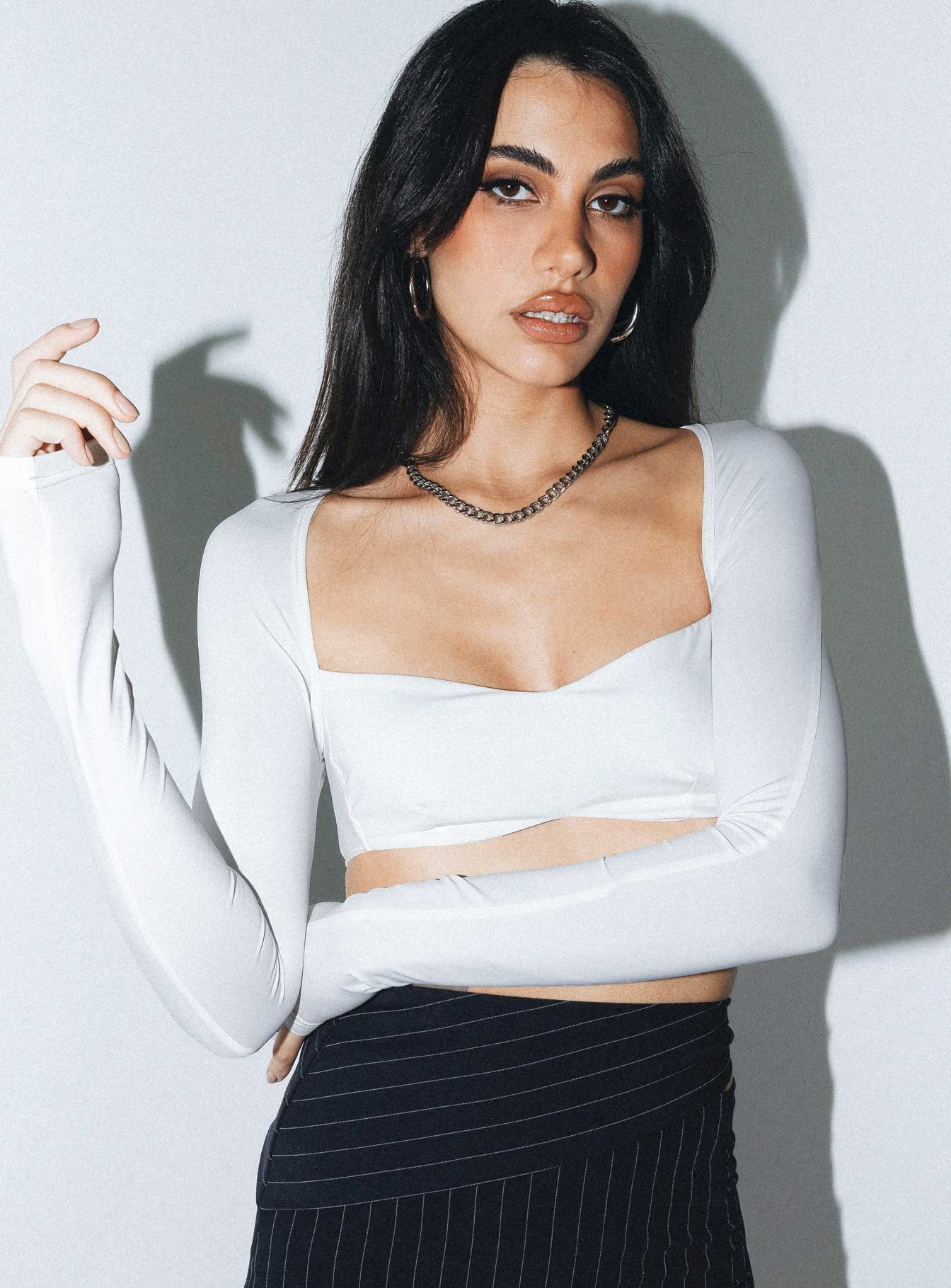 Leska Long Sleeve Top Ivory sold by Princess Polly product image thumbnail 2