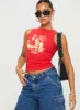 Pacific Royal Tank Top Red sold by Princess Polly